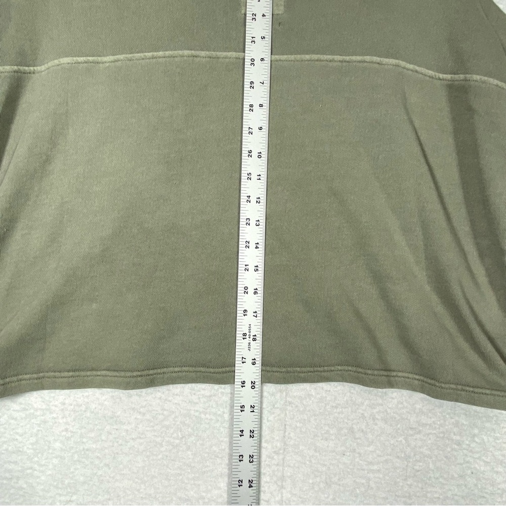 C&C California Sunwashed Beach Terry Sweater Women's S Green Crop Oversized NWT - Picture 9 of 9